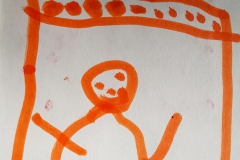 Tegnet af Jakob 5 år på Drejøs markedsdag 2022
