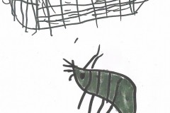 Tegnet af Alba. Barnebarn af Ellen og Keld Petersen