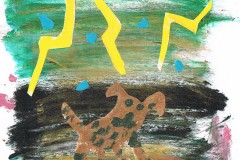 Tegnet af Clara. Oldebarn af Frigge og Erling Køster